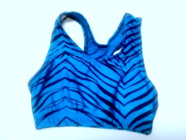 Sports Bra Turquoise Zebra