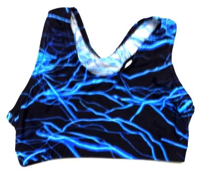 Blue Lightning Sports Bra