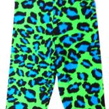 Lime and Turquoise Crazy Leopard Capris