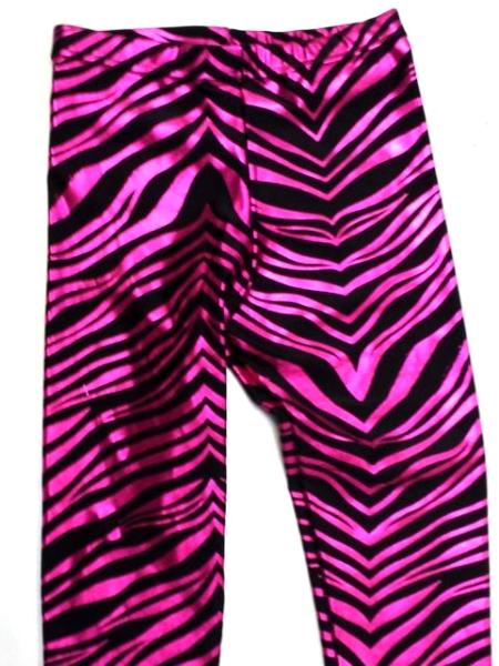 Fuchsia Metallic Zebra Capri