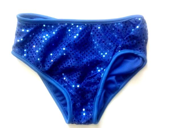 Classic Sequin Cheer Briefs Royal Blue Spankies - Icupid Practice Wear