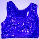 Sports Bra ULTIMATE SPARKLE Royal Blue Metallic Mystique & Sequins