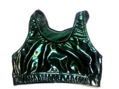 Mystique Hunter Green Razorback Sports Bra