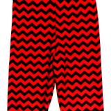 Red/Black Chevron Capri Chevron