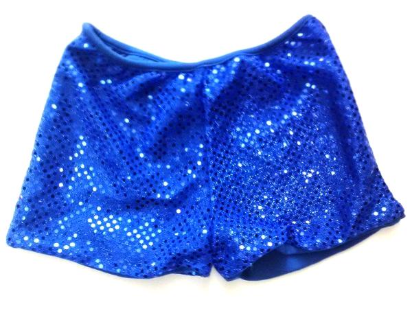 ROYAL BLUE Cheerleading Metallic Sequin Boy Cut Briefs