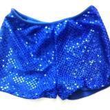 ROYAL BLUE Cheerleading Metallic Sequin Boy Cut Briefs
