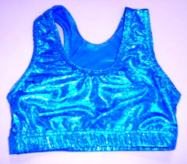 Sports Bra ULTIMATE SPARKLE Turquoise Metallic Mystique & Sequins