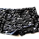 Silver Flame Thrower on Black Cheer Brief