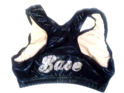 BASE Razorback Sports Bra Black Mystique with Bling BACK