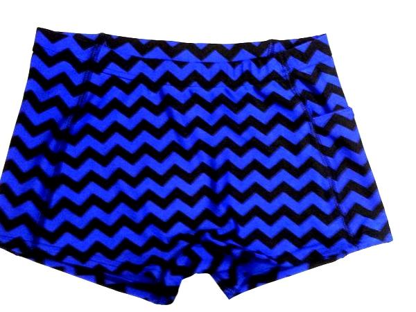 Chevron Royal and Black Icupid Short