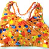 Orange Party Dots Sports Bra