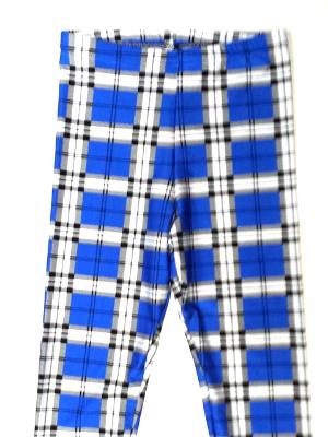 Blue Plaid Capris