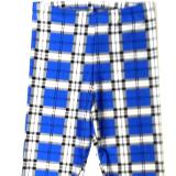 Blue Plaid Capris