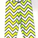 Neon Yellow Chevron Capris