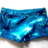 Metallic Mystique Turquoise Cheer Boy Cut Brief