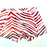 Metallic Red Zebra on White iCupid Lycra Shorts