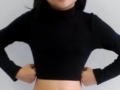 Icupid Black Supplex Crop Top