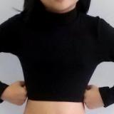 Icupid Black Supplex Crop Top