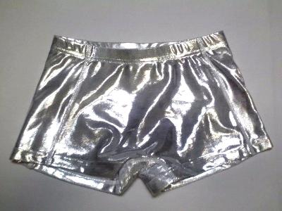 Metallic Mystique Silver Cheer Boy Cut Brief