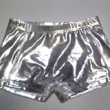 Metallic Mystique Silver Cheer Boy Cut Brief