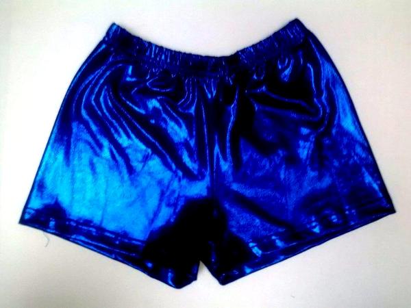 Traditional Boy Cut Shorts Royal Blue Metallic