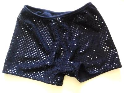 Cheerleading Metallic Sequin Boy Cut Briefs Navy