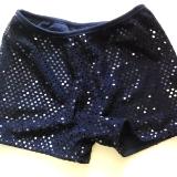 Cheerleading Metallic Sequin Boy Cut Briefs Navy