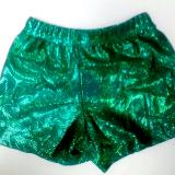 Traditional Boy Cut Short Sparkle Kelly Green