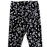 White Stars on Black Capris