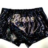 iCupid Short with BASE (on back) in Bling Black Shatter Glass