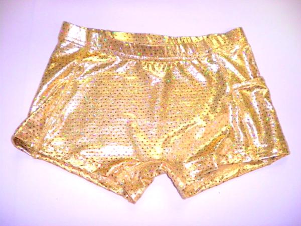 ULTIMATE SPARKLE Gold Metallic Mystique & Sequins Briefs