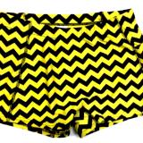 Chevron Yellow and Black Icupid Short