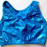 Shattered Glass Turquoise Sports Bra