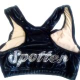 SPOTTER Razorback Sports Bra Black Mystique with bling on BACK