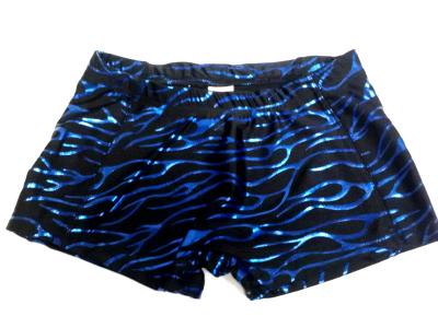 Icupid Cheer Shorts Blue Flame Thrower Icupid Boy Cut Shorts