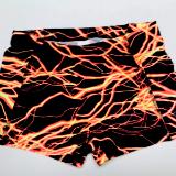 Icupids Cheer Shorts Lightning Bolt Orange/Yellow