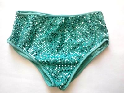 Classic Sequin Cheer Briefs Seafoam Spanky