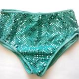 Classic Sequin Cheer Briefs Seafoam Spanky